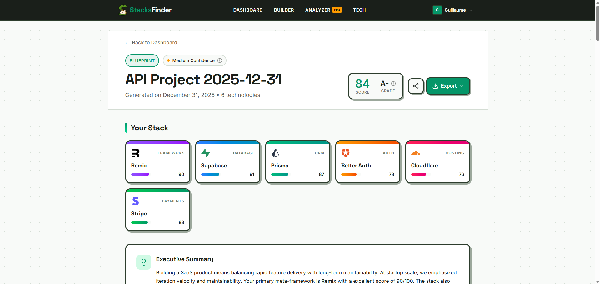 Détail d'un blueprint de StacksFinder.